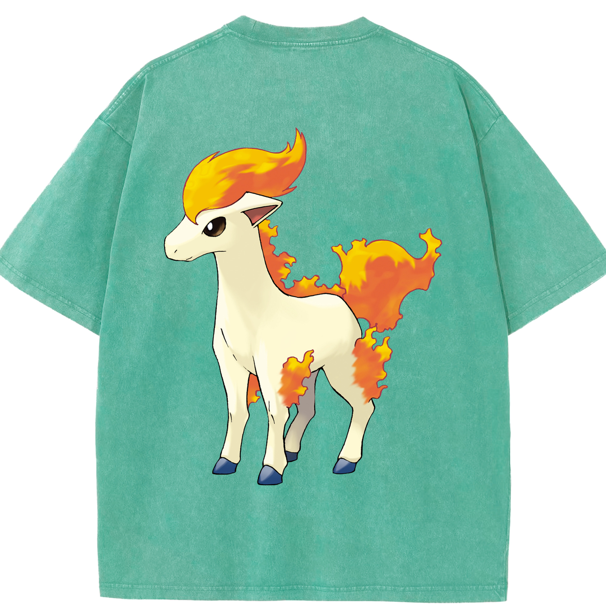 （画像用） ポケットモンスター Pokémon 綿100% ヴィンテージ風 半袖Tシャツ（背面プリント）